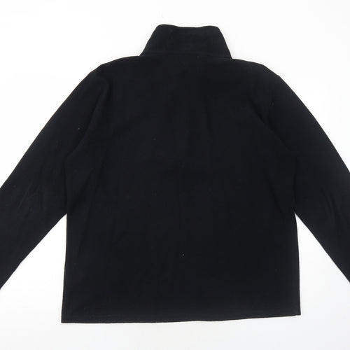 Freedom Trail Mens Black Polyester Pullover Sweatshirt Size L