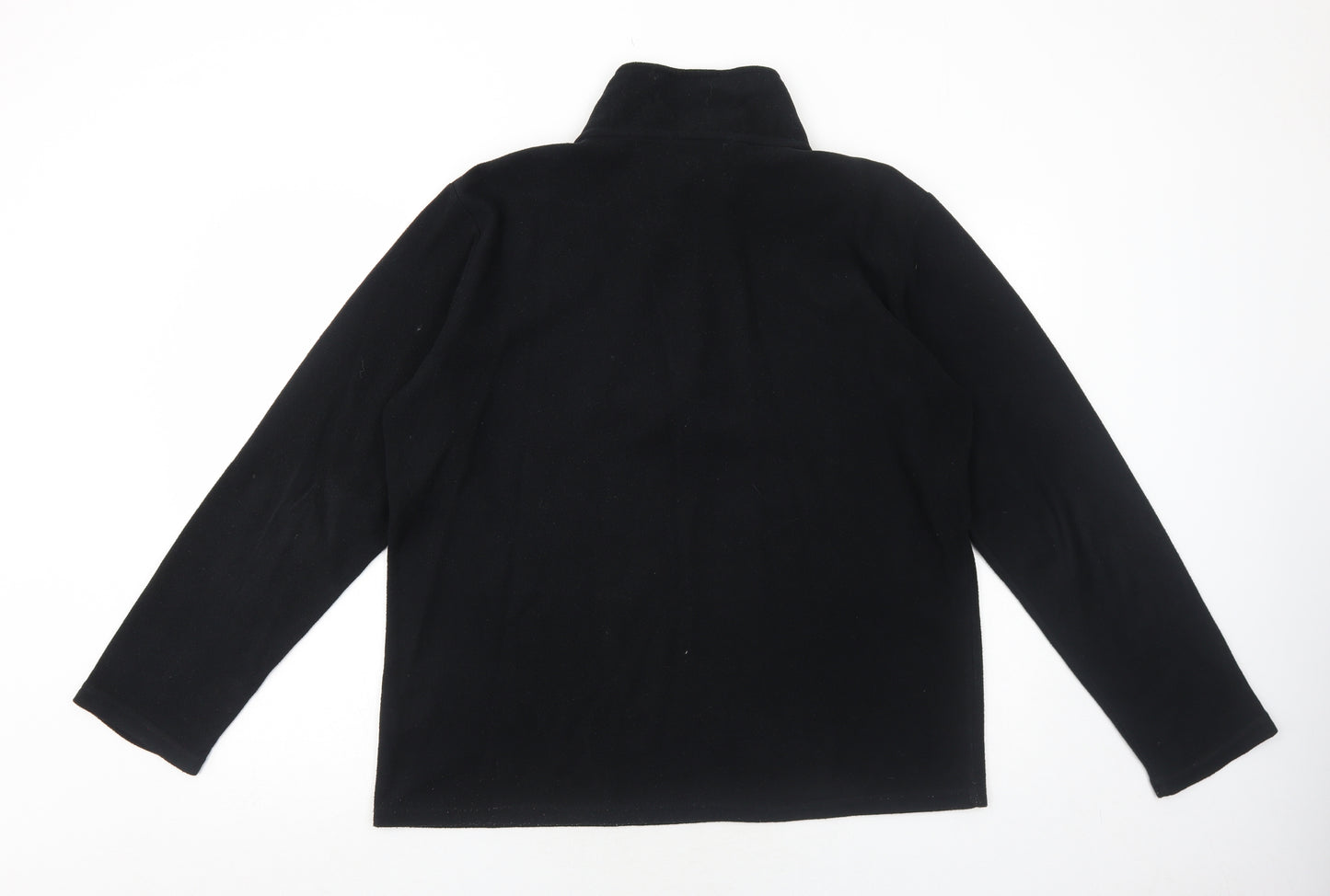 Freedom Trail Mens Black Polyester Pullover Sweatshirt Size L