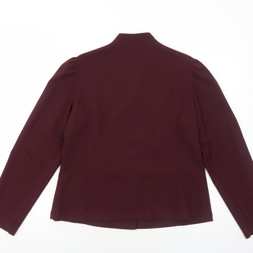 Country Casuals Womens Red Jacket Blazer Size 14 Button
