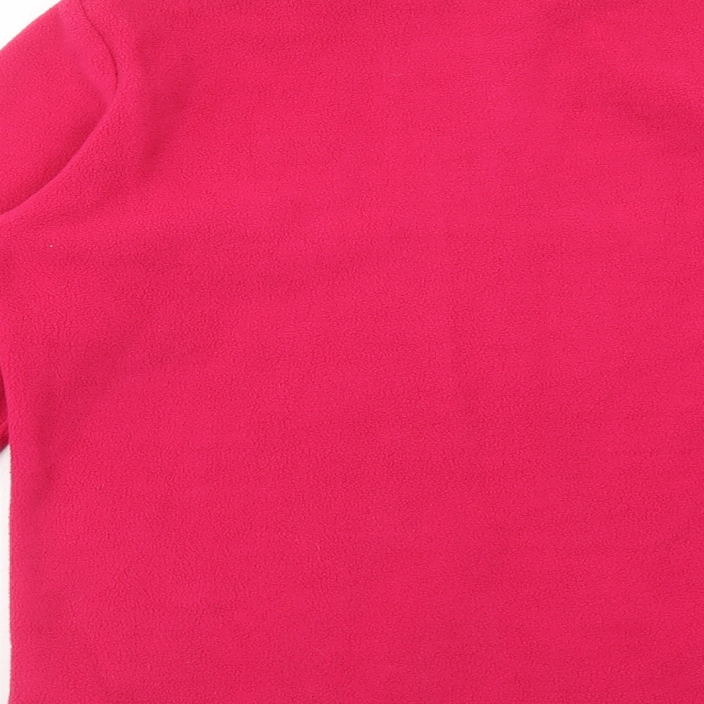 Freedom Trail Womens Pink Polyester Pullover Sweatshirt Size 8 Zip