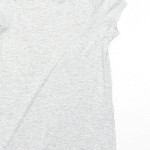 Wonder Woman Girls Grey Polyester Pullover T-Shirt Size 4-5 Years Round Neck Pullover - Heart Asymmetric