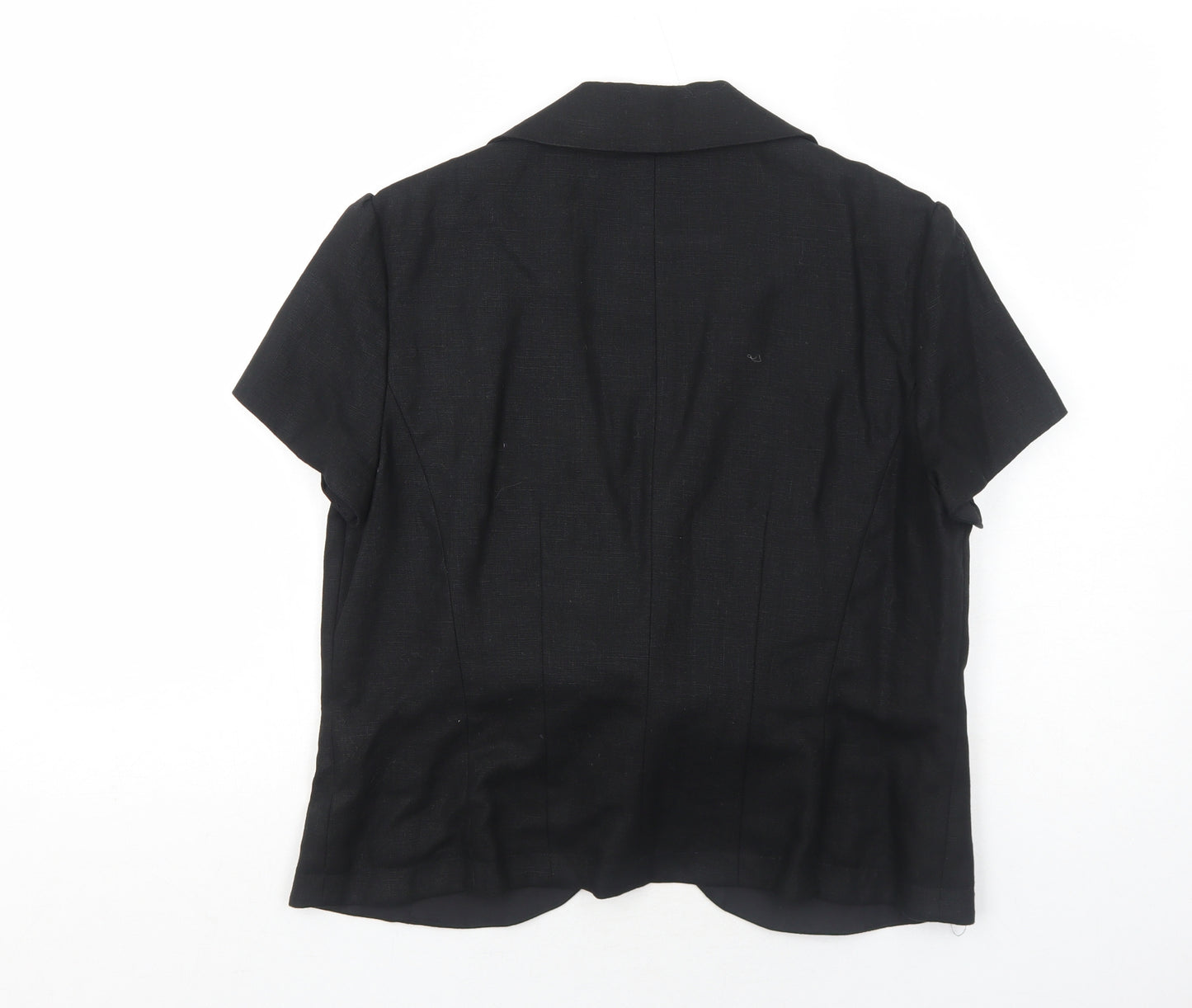 Arruba Womens Black Jacket Blazer Size 14 Tie