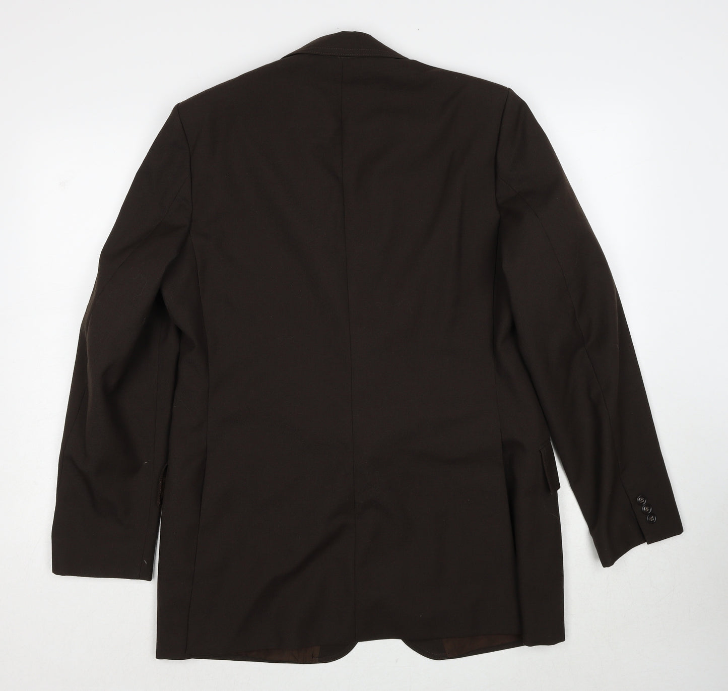 John Temple Mens Brown Polyester Jacket Suit Jacket Size 42 Regular