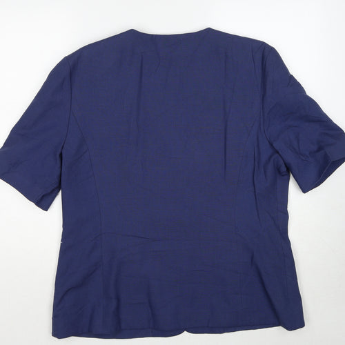 Nicholas Charlets Womens Blue Jacket Blazer Size 18 Button