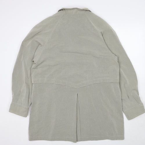 Debenhams Womens Beige Overcoat Coat Size 12 Button