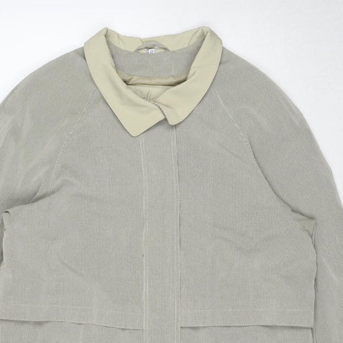 Debenhams Womens Beige Overcoat Coat Size 12 Button