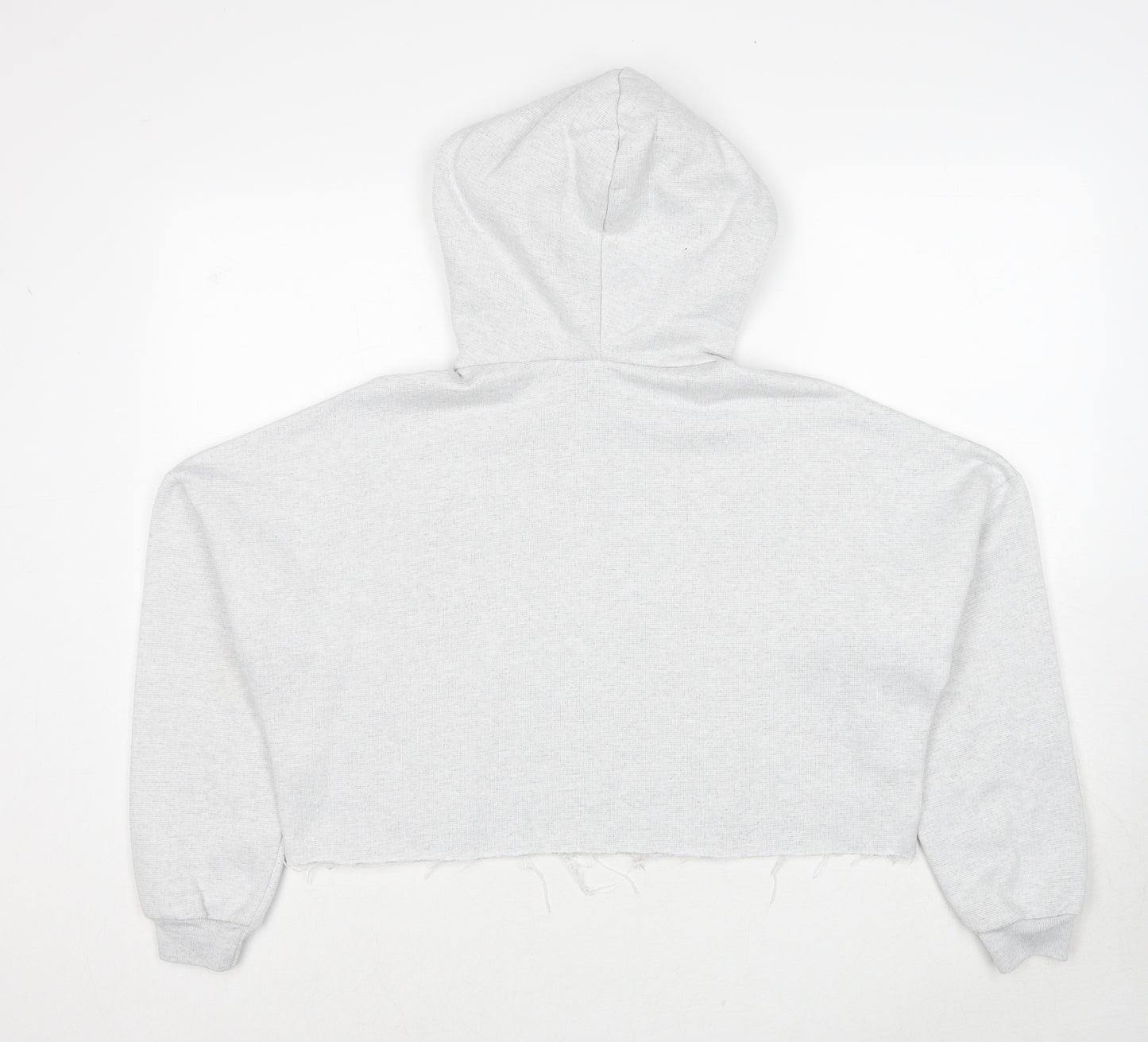 ASOS Womens Grey Polyester Pullover Hoodie Size 8 Pullover