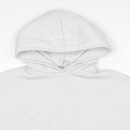 ASOS Womens Grey Polyester Pullover Hoodie Size 8 Pullover