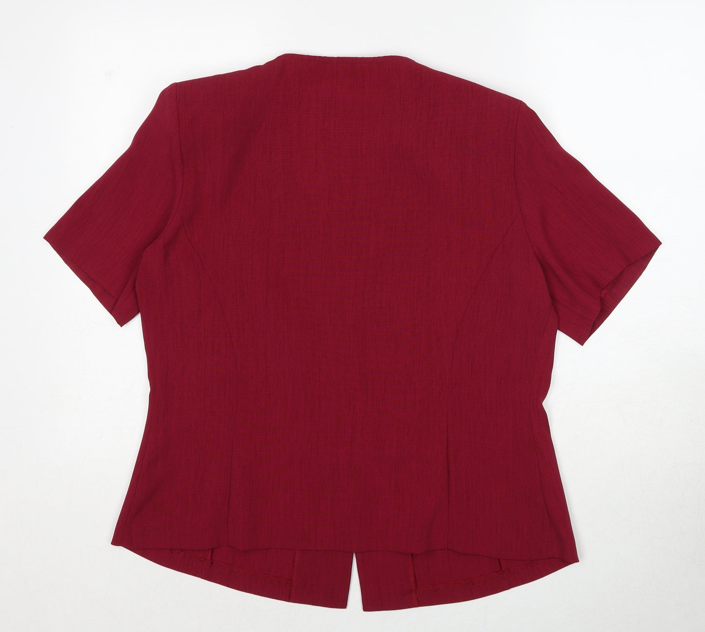 Berkertex Womens Red Jacket Blazer Size 16 Button