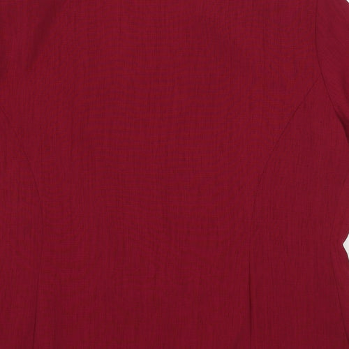 Berkertex Womens Red Jacket Blazer Size 16 Button