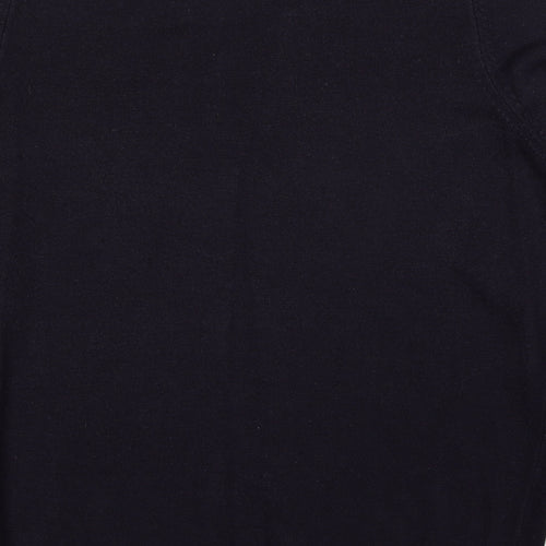 Marks and Spencer Womens Blue V-Neck Acrylic Pullover Jumper Size 14