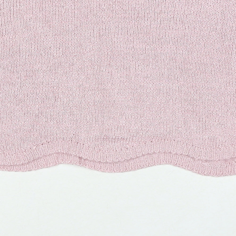 FOREVER 21 Womens Pink Round Neck Polyester Pullover Jumper Size M