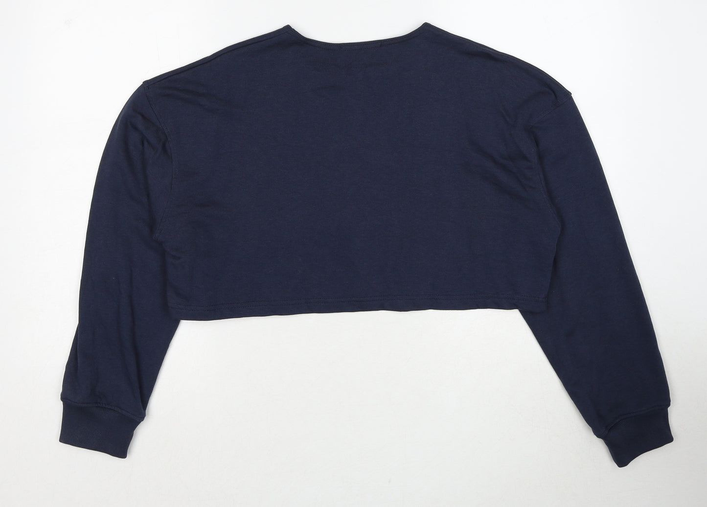 Missguided Womens Blue Round Neck Polyester Pullover Jumper Size 8
