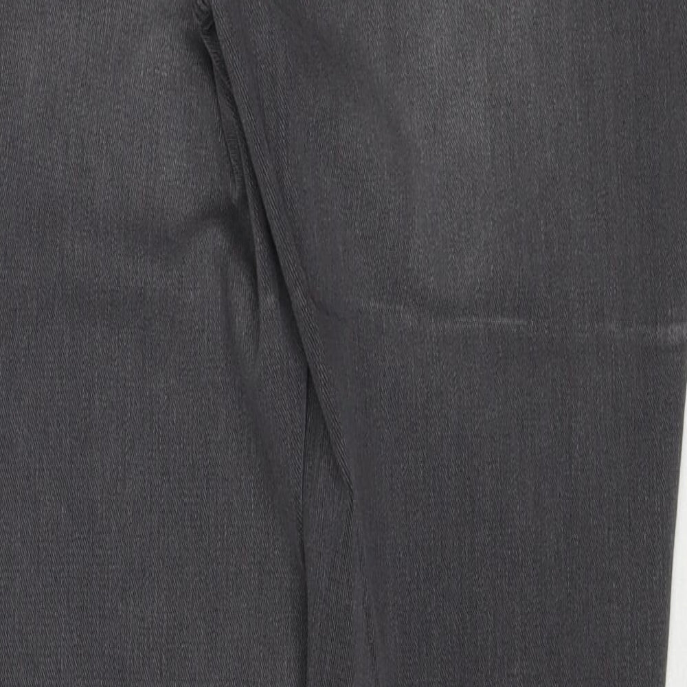 Old Navy Womens Grey Cotton Skinny Jeans Size 12 Regular Zip