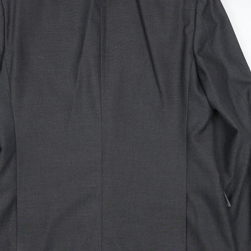 Marks and Spencer Mens Grey Polyester Jacket Suit Jacket Size 42 Regular