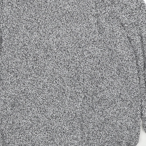 Wallis Womens Grey Round Neck Cotton Pullover Jumper Size S