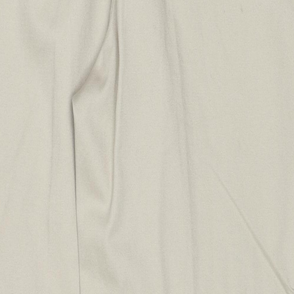 Burton Mens Beige Cotton Trousers Size 36 in Regular Zip