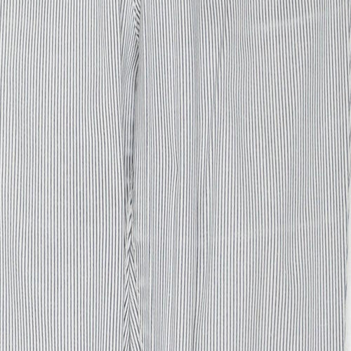 Label Of Grade Womens Blue Striped Cotton Straight Jeans Size 26 in Regular Button