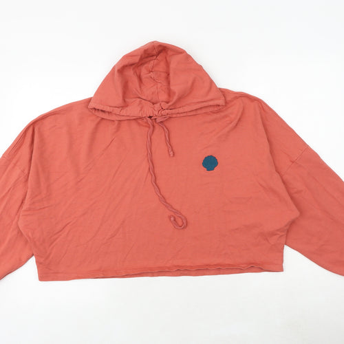 Disney Womens Pink Cotton Pullover Hoodie Size 12 Pullover - Little Mermaid
