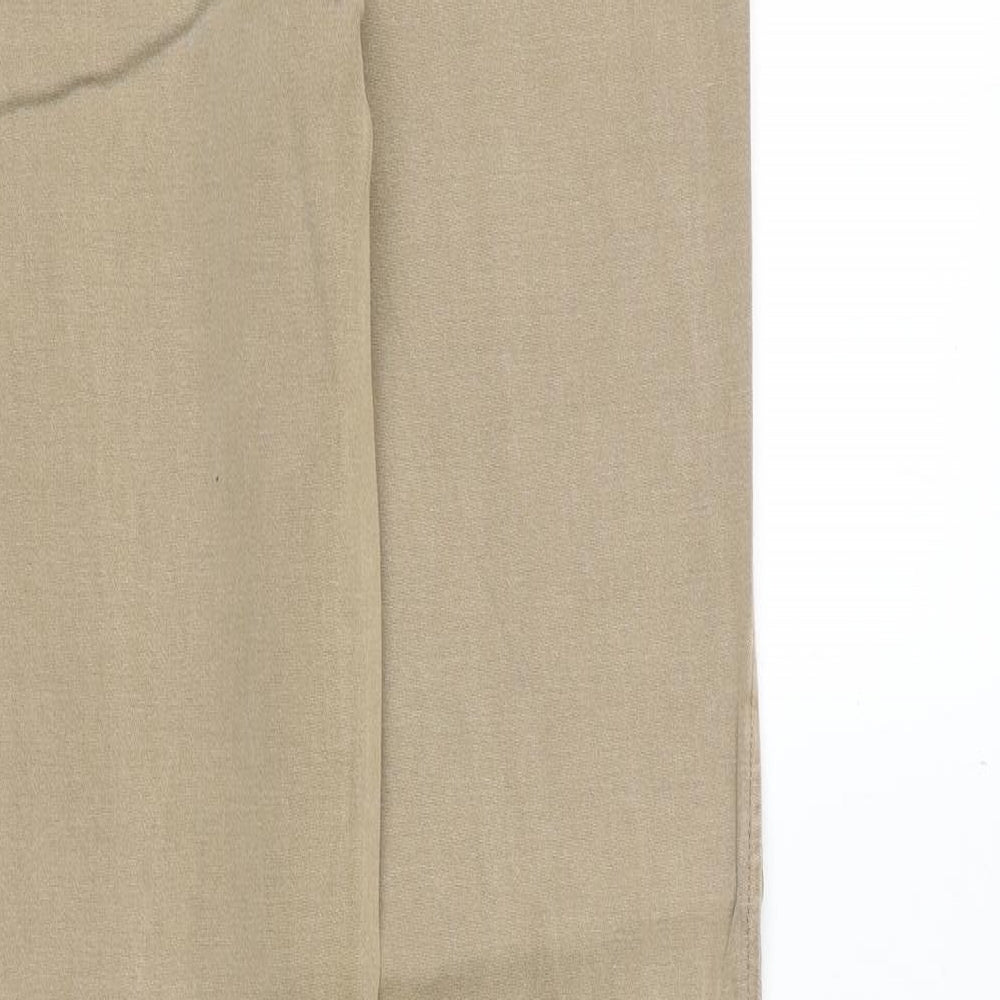 Oasis Womens Beige Cotton Skinny Jeans Size 12 Regular Zip
