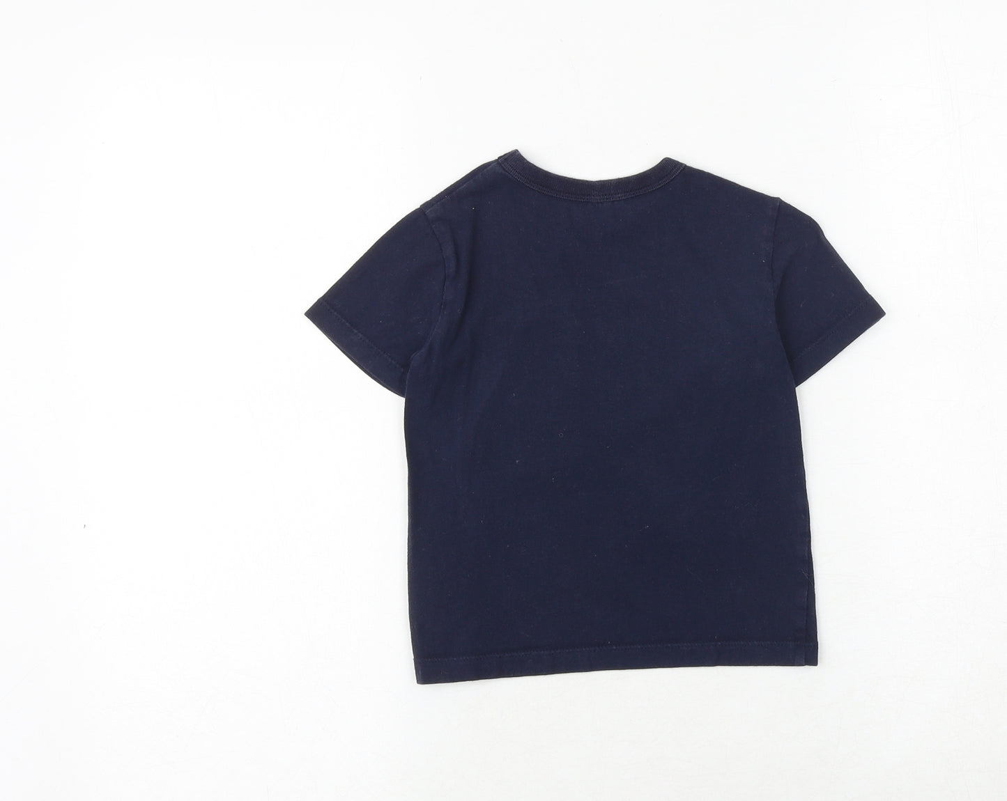 Gap Boys Blue 100% Cotton Pullover T-Shirt Size 3 Years Crew Neck Pullover - Dinosaur