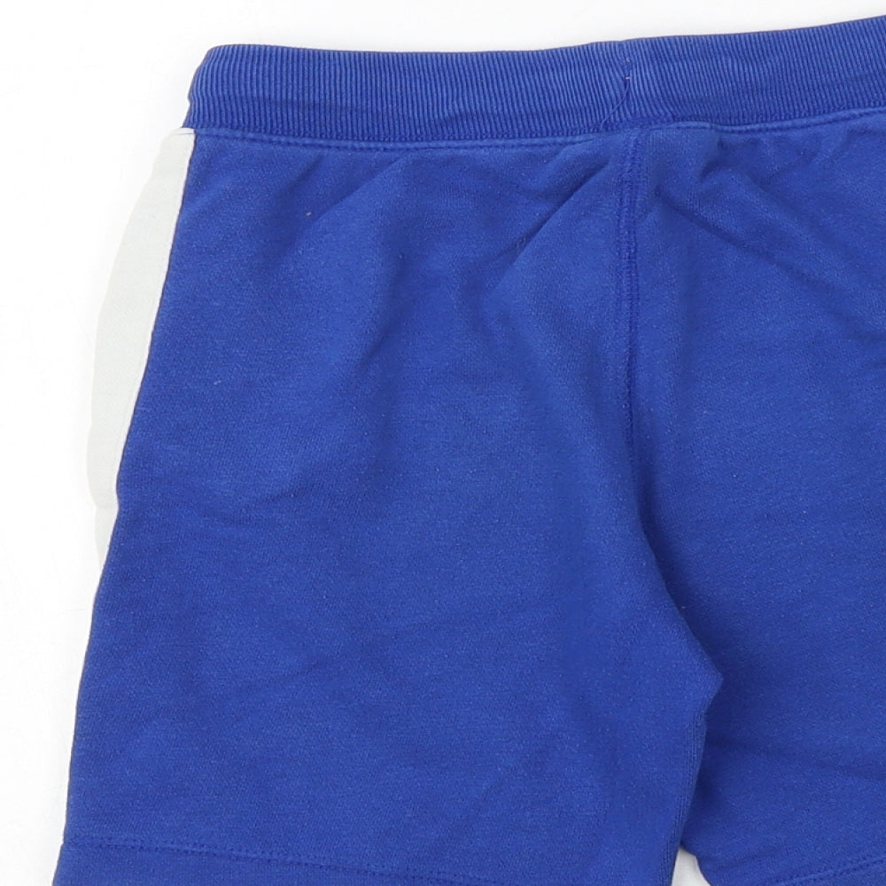 Gap Boys Blue Cotton Sweat Shorts Size S Regular Drawstring