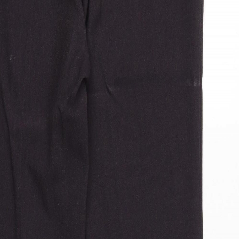 Marks and Spencer Womens Purple Polyester Trousers Size 16 Regular Zip