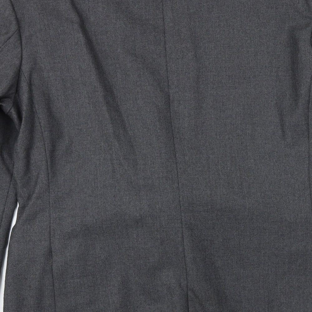The Label Mens Grey Wool Jacket Suit Jacket Size 44 Regular