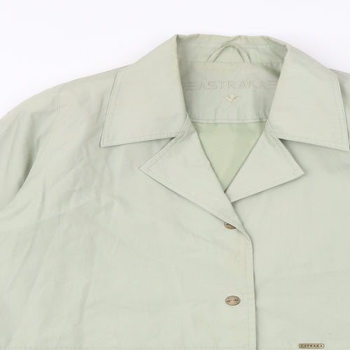 Astraka Womens Green Jacket Size M Snap