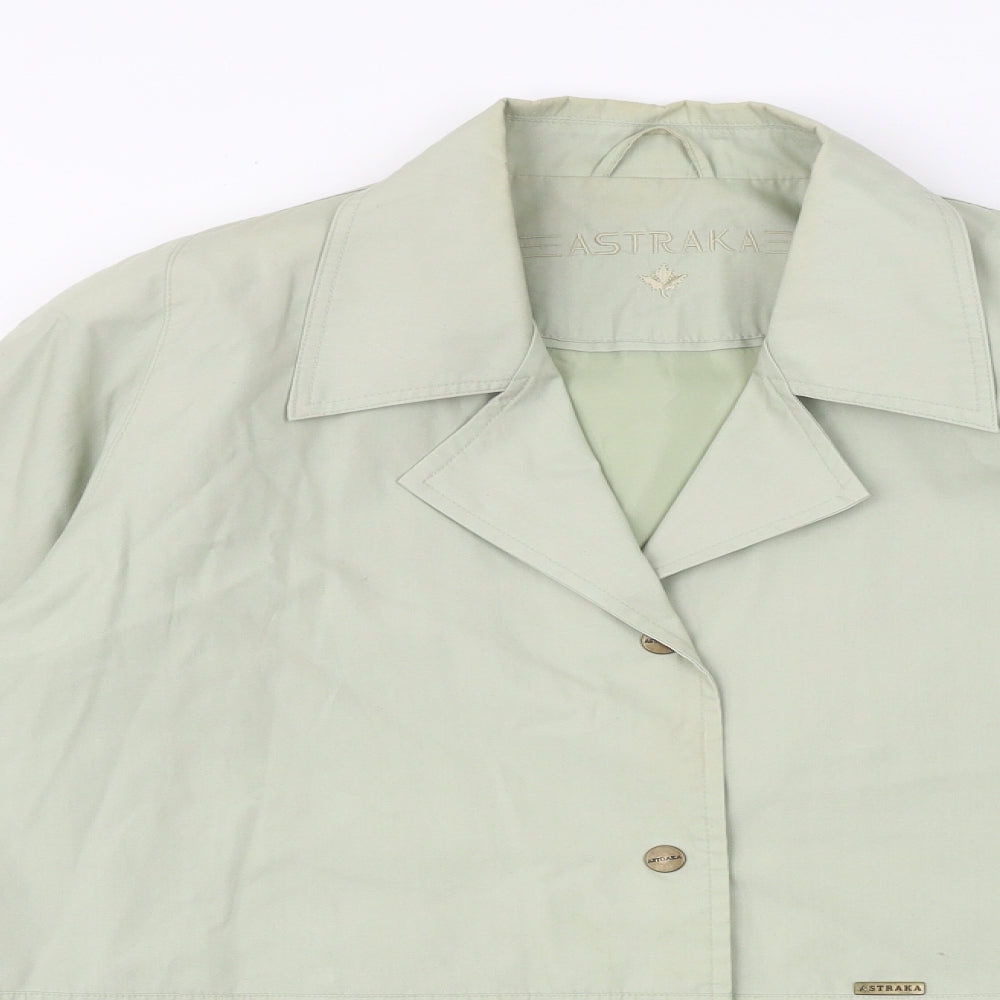 Astraka Womens Green Jacket Size M Snap