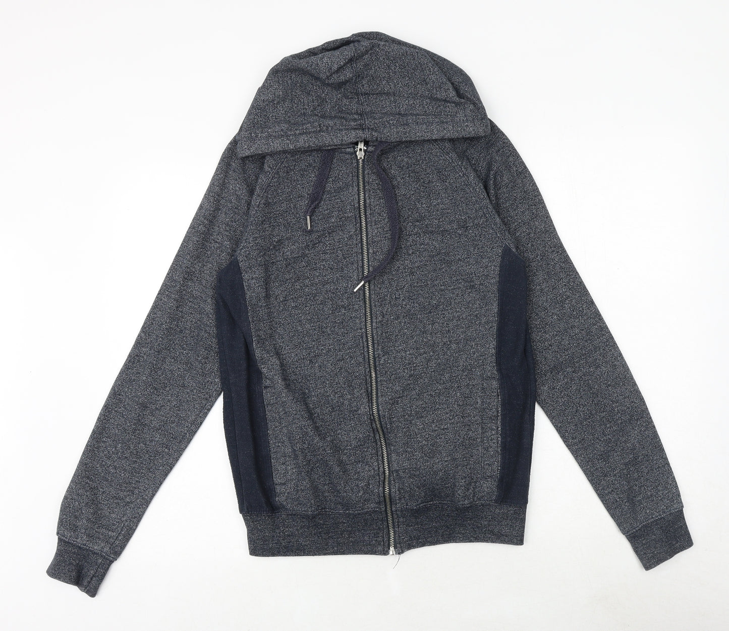 Genetic Apparel Mens Blue Cotton Full Zip Sweatshirt Size S