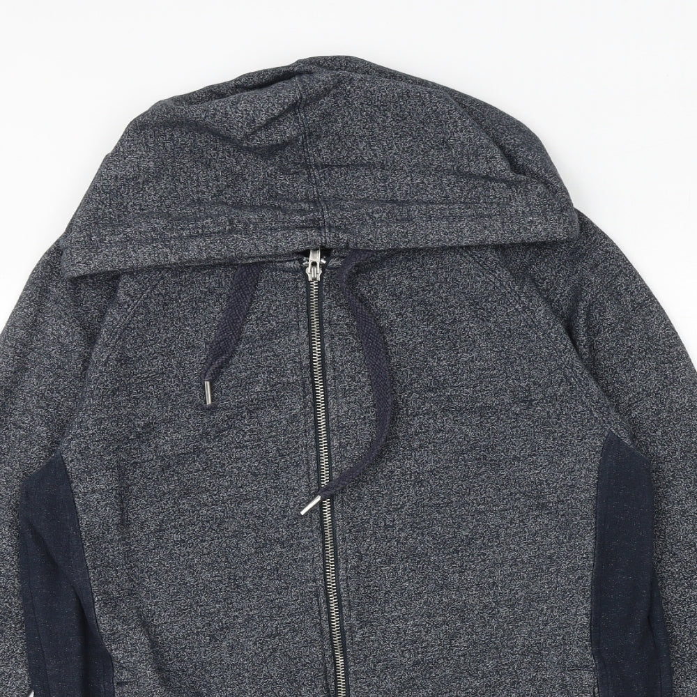 Genetic Apparel Mens Blue Cotton Full Zip Sweatshirt Size S