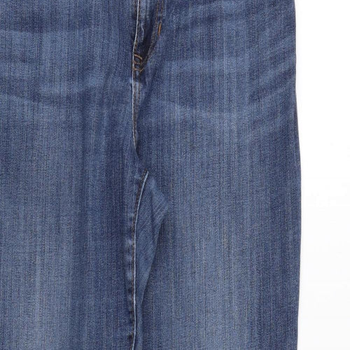 Gap Womens Blue Cotton Skinny Jeans Size 34 in Regular Zip
