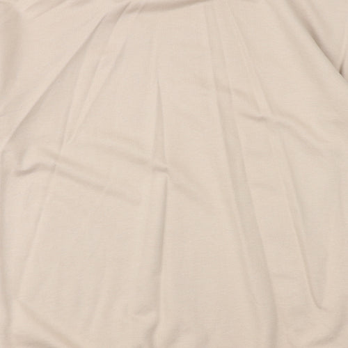New Look Womens Beige Cotton Jumper Dress Size S Round Neck Pullover - Couture