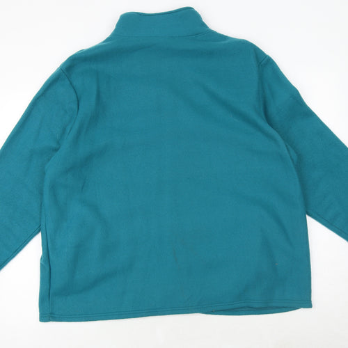 Anna De Lancay Womens Green Jacket Size XL Zip