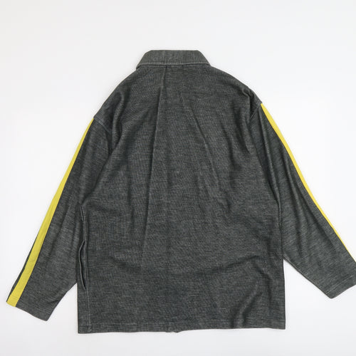 Prime Bodies Mens Green Polyester Full Zip Sweatshirt Size L