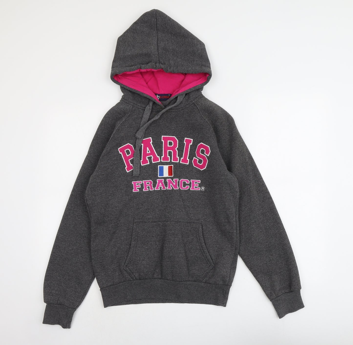 G-Crown Womens Grey Cotton Pullover Hoodie Size S Pullover - Paris