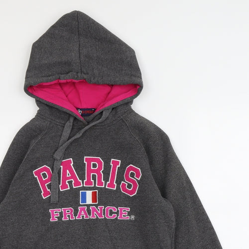 G-Crown Womens Grey Cotton Pullover Hoodie Size S Pullover - Paris