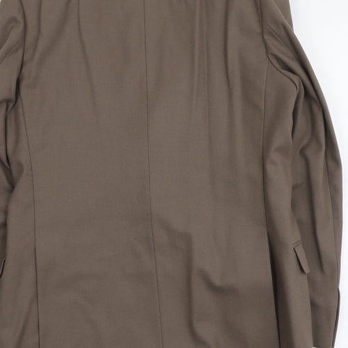 Francis Galay Mens Brown Wool Jacket Suit Jacket Size M Regular