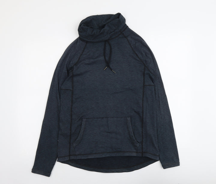New Look Womens Blue Polyester Pullover Sweatshirt Size S Pullover