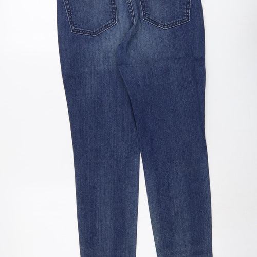 Gap Womens Blue Cotton Straight Jeans Size 6 L27 in Regular Button