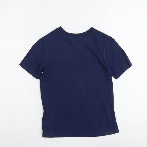 Gap Boys Blue Cotton Pullover T-Shirt Size 6-7 Years Round Neck Pullover - San Francisco