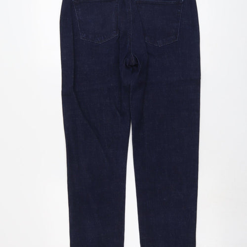 Meraki Womens Blue Cotton Straight Jeans Size 29 in L32 in Regular Button