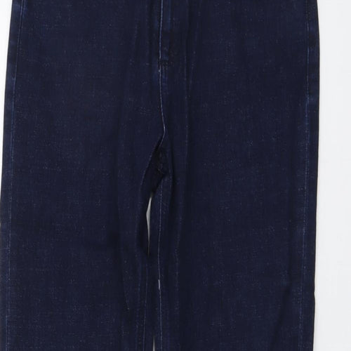 Meraki Womens Blue Cotton Straight Jeans Size 29 in L32 in Regular Button