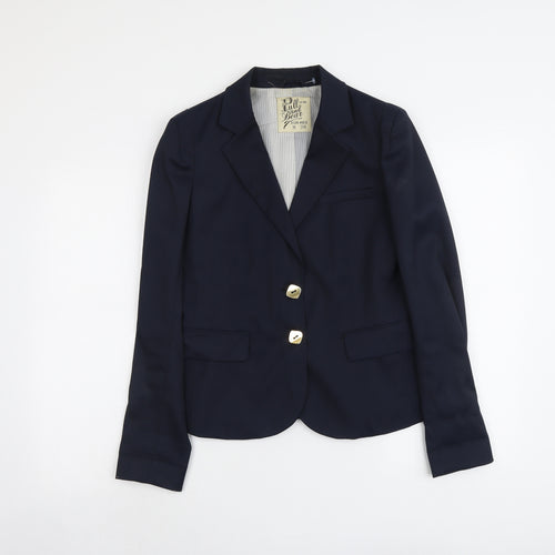 Pull&Bear Womens Blue Polyacrylate Fibre Jacket Blazer Size M