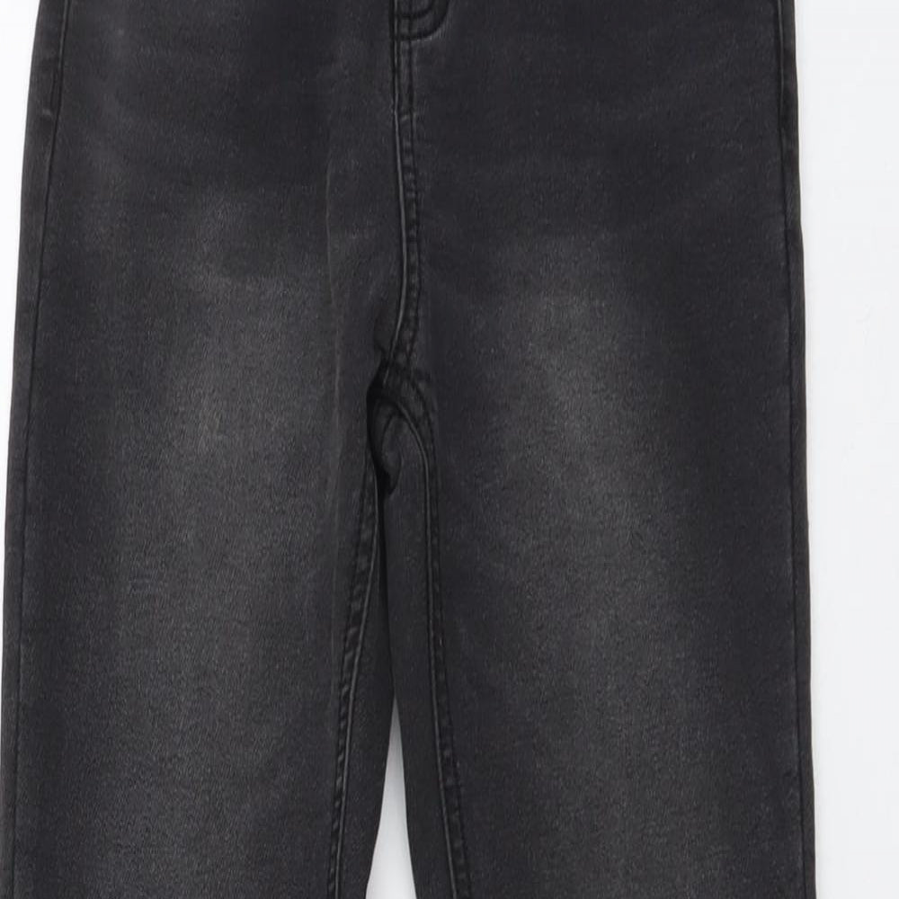 NEXT Boys Grey Cotton Skinny Jeans Size 12 Years Regular Button