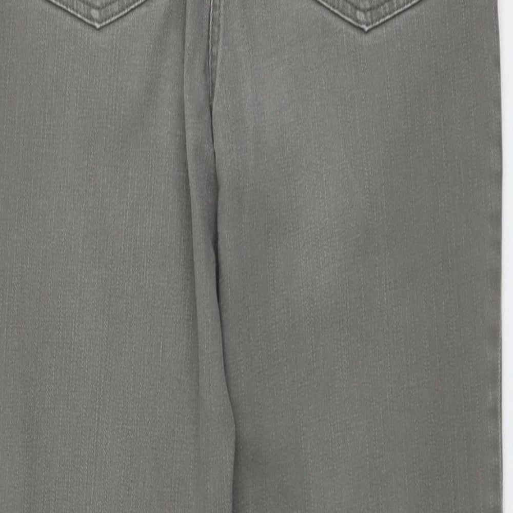 CC Womens Green Cotton Bootcut Jeans Size 12 L28 in Regular Button