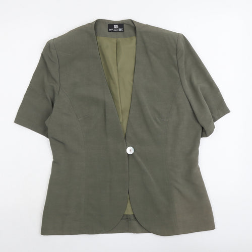 Paul Separates Womens Green Viscose Jacket Blazer Size 12