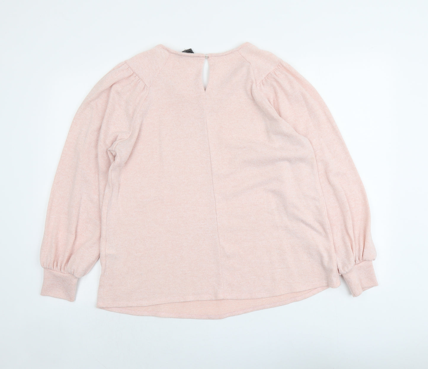 Dorothy Perkins Womens Pink Round Neck Polyester Pullover Jumper Size 14