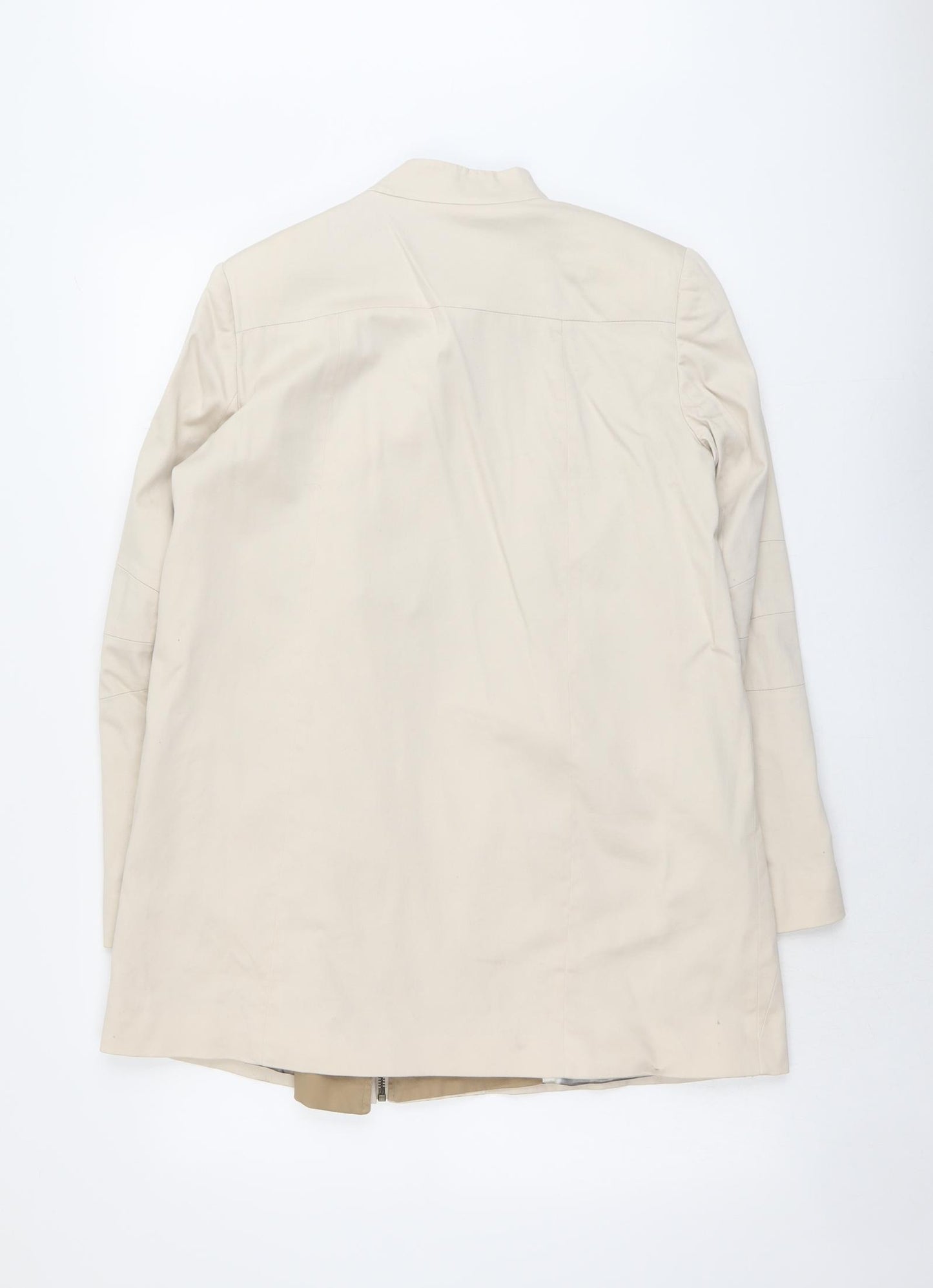 Principles Womens Beige Jacket Size 12 Zip